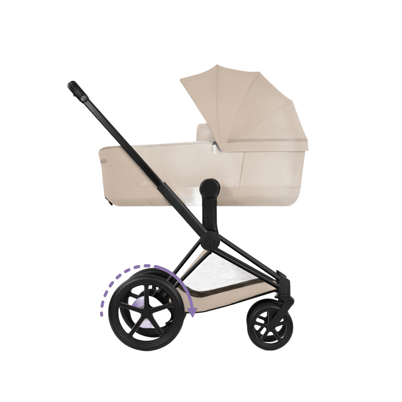 ePriam Comfort Matt Black + Alcofa Fold - Cozy Beige miniatura 2